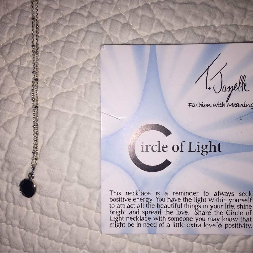 Tiffany Jazelle Circle of Light Onyx Necklace